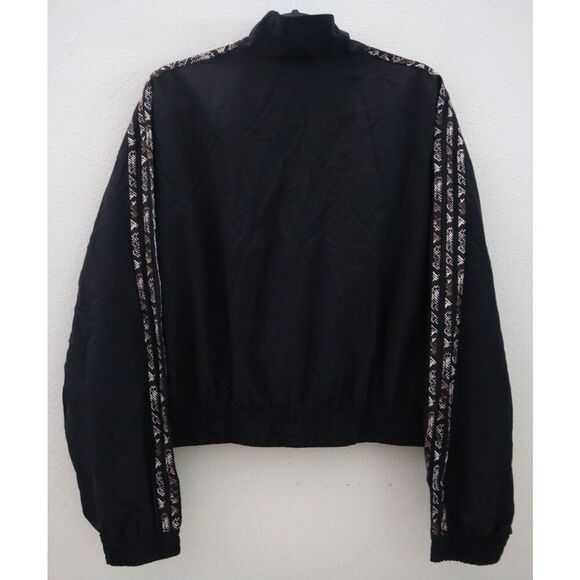 Adidas Originals HT5987 Women's Sz XL Black Snake Print Windbreaker Jacket - Picture 2 of 9